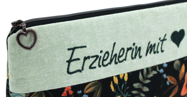 Mäppchen, Federmäppchen, Stiftemäppchen Erzieherin mit ❤